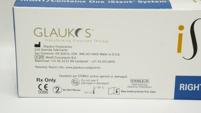 Glaukos GTS100R iStent Trabecular Micro-Bypass Stnt. System, Right (x)
